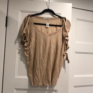 STELLA MCCARTNEY cotton tee with metal o rings